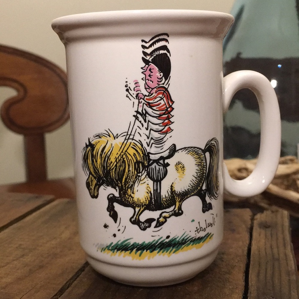 VINTAGE 1967 Norman Thelwell Mug : Trotter